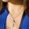 9ct yellow gold angel wings necklace
