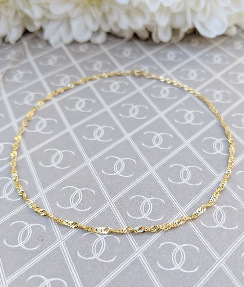 Fine 9ct Yellow Gold Singapore Style 