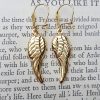 9ct Yellow Gold Angel Wings Earrings