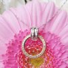 9ct Gold Circle of Love & Life Necklace in Yellow or White
