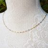 9ct Three Colour Gold Fancy Twist Necklace