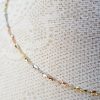 9ct Three Colour Gold Fancy Twist Necklace