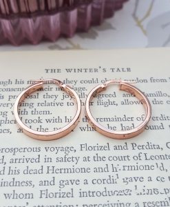 9ct Rose Gold 2.4cm Hoop Earrings