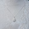 Sterling Silver Oval St Christopher Necklace: Large & Small