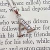 White or Yellow 9ct Gold Sparkling Initial Pendant Necklace