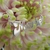 Sterling silver name plate necklace