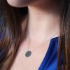 Personalised Sterling Silver Polished Disc Necklace