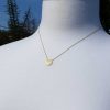 Personalised Fine 9ct Gold Disc Necklace in Yellow or Rose Gold