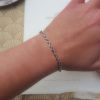 9ct white gold bracelet for women