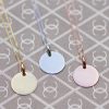 Gold Disc Necklace