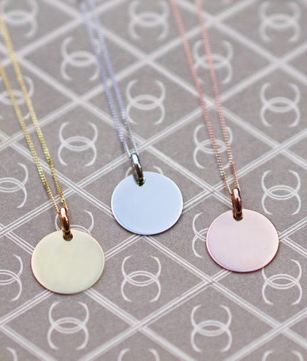 Gold Disc Necklace