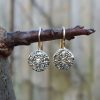 Edwardian drop earrings with 0.5 carat of diamonds
