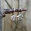 Edwardian drop earrings with 0.5 carat of diamonds