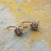 Edwardian drop earrings with 0.5 carat of diamonds