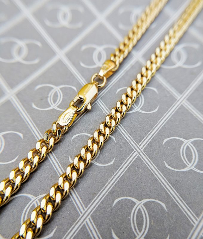 Heavy & Solid 9ct Yellow Gold Close Curb Chain, Men's Ladies Women's