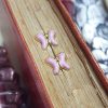 Gold butterfly earrings for babies