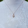 9ct Rose & White Gold Sparkling Hamsa Hand Necklace