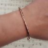 9ct Rose Gold Twisted Tube Bangle