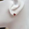 Little ladybird earrings in yellow gold and enamel