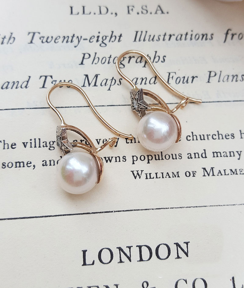 Victorian on sale pearl earrings
