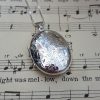 Large Sterling Silver Engraved Oval Locket Necklace
