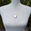 Large Sterling Silver Engraved Oval Locket Necklace