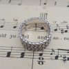 Men's Sterling Silver Herringbone Ring