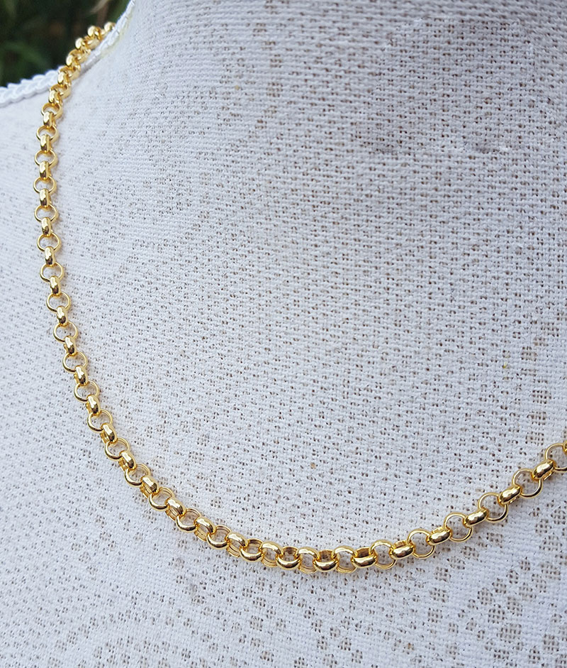 9ct Yellow Gold Belcher Chain Necklace 20