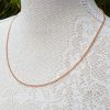 9ct Rose Gold 2mm Curb Chain Necklace 18" 20" 22"