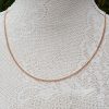 9ct Rose Gold 2mm Curb Chain Necklace 18" 20" 22"