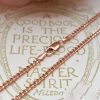 9ct Rose Gold 2mm Curb Chain Necklace 18" 20" 22"