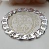 Men's Sterling Silver Flat Anchor Bracelet 8.5"