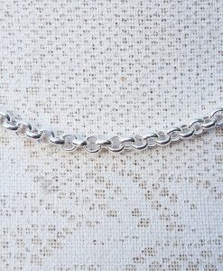 Solid Sterling Silver 4mm Belcher Chain Necklace 20" 22" 24"