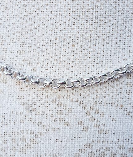 Solid Sterling Silver 4mm Belcher Chain Necklace 20" 22" 24"