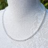 Solid Sterling Silver 4mm Belcher Chain Necklace 20" 22" 24"