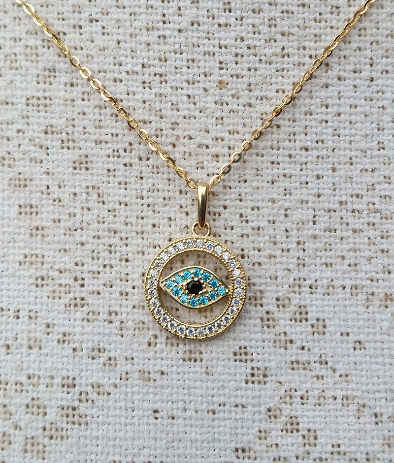 Eye locket gold Outlet