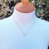 9ct Yellow Gold Open Circle Necklace