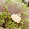 Personalised 9ct Yellow or Rose Gold Miniature Heart Tag Necklace