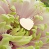 Personalised 9ct Yellow or Rose Gold Miniature Heart Tag Necklace
