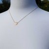 Personalised 9ct Yellow or Rose Gold Miniature Heart Tag Necklace