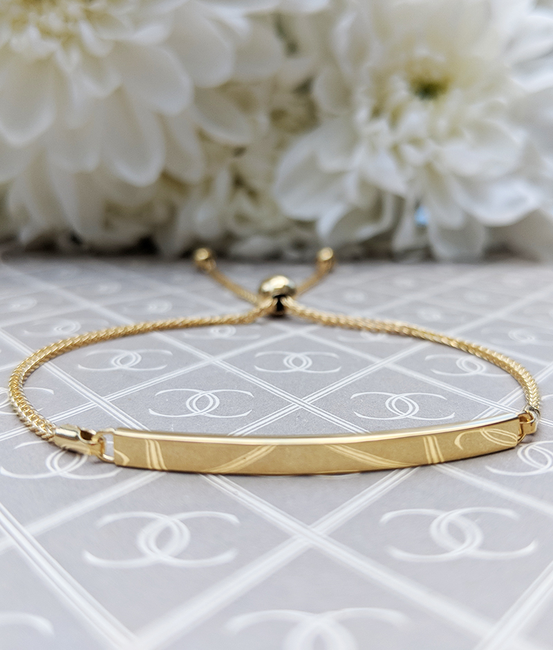 9ct gold adjustable bracelet sales