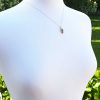 Petite & Pretty Pink Sapphire & Diamond Rose Gold Shoe Necklace