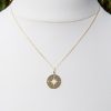 9ct Yellow Gold Compass Pendant Necklace