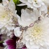 Antique Style 14ct Yellow Gold Sapphire & Diamond Lavalier Necklace