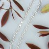 Unisex 10mm Sterling Silver Round Anchor Chain Necklace