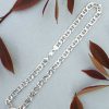 Sterling silver heavy anchor chain for men