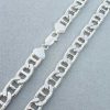 Sterling silver heavy anchor chain for men