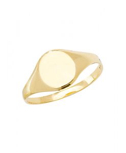 Solid 9ct Yellow Gold Signet Ring Personalised engraved