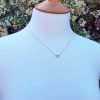 Personalised 9ct Yellow Gold Miniature Heart & Sparkle Necklace