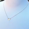 Personalised 9ct Yellow Gold Miniature Heart & Sparkle Necklace